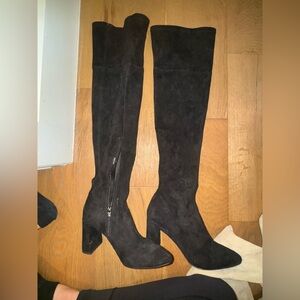 Jeffrey Campbell Black Over-the-Knee Boots